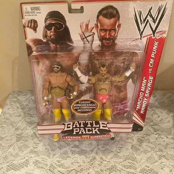 WWE Mattel Wrestling Figure 2 Pack Macho Man Randy Savage & CM Punk - Picture 1 of 10